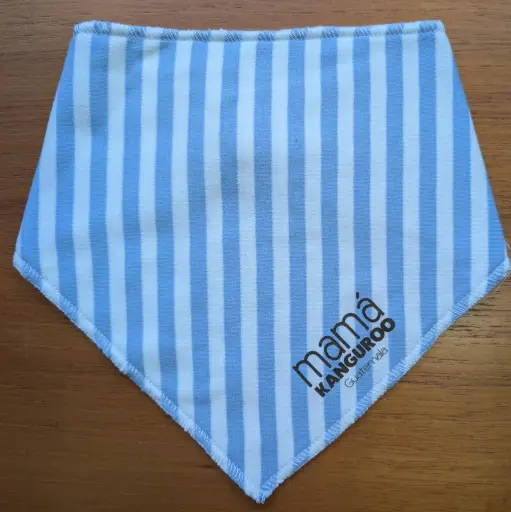 [AC-B-FC] Babero Franjas Celeste